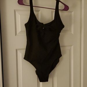 J Crew Black One Piece Bathing Suit